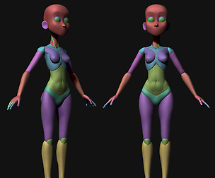 Basemesh Stylized Female mannequin