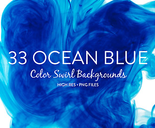 Ocean Blue Color Swirl Background Textures