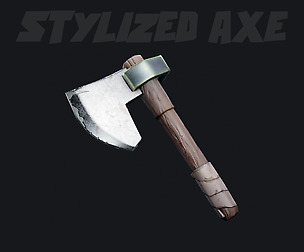 Stylized Axe - Game Asset