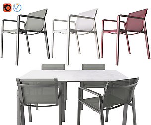 Park life Chair and table By Jasper morrison