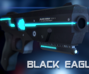 Sci-Fi Gun Black Eagle