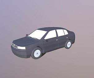 Low Poly Family Car