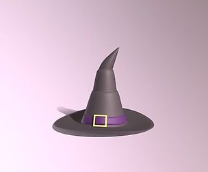 Cartoon Witch Hat 3D