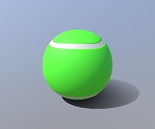 Low Poly Cartoon Tennis Ball