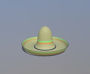 Cartoon Mexican Sombrero Hat