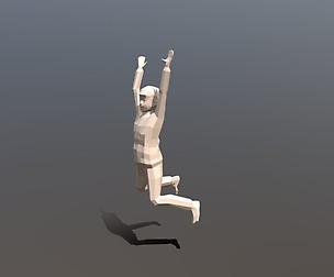 Low Poly Kid Jumping