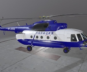 Mi-8AMT Russian Police Animated