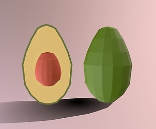 Low Poly Cartoon Avodaco