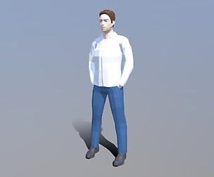 Low Poly Casual Man