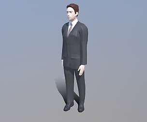 Low Poly Buisness Man