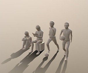 Low Poly Kids Collection