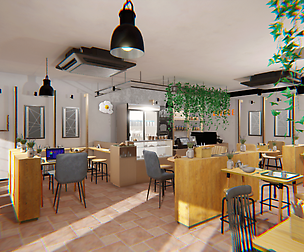 Coffee shop - interior and props