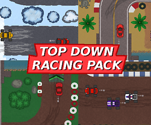 2D Top Down Car Racing Pixel Pack