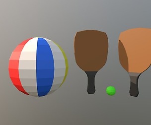 Low Poly Beach Items Pack Free