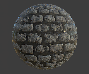 Wet Cobblestones PBR Material Texture