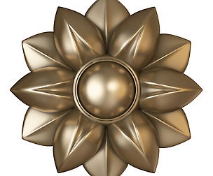 cnc flower rosette