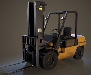 Forklift Truck - Low Poly