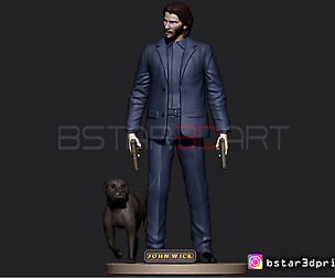 Keanu Reeves - John Wick 3D print model