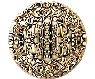 decorative rosette for cnc