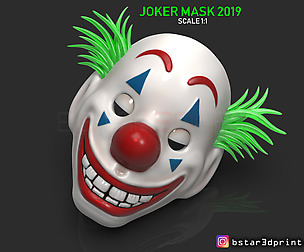 Joker Mask 2019- Clown mask 2019 3d print