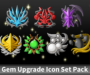 Gem Upgrade Icon Set Pack