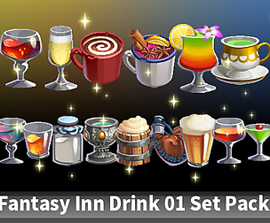 Fantasy Inn Drink 01 Set Pack