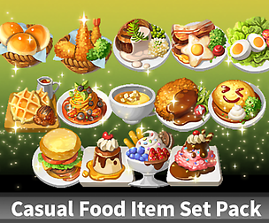 Casual Food Item Set Pack