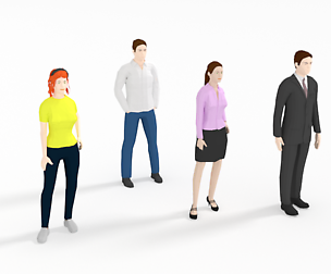 Low Poly People Collection