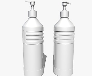 Spray Bottle 3D Model,Plastic Bottle