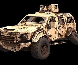 damaged Terradyne Gurkha lapv