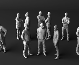 10 Low Poly People Vol 6