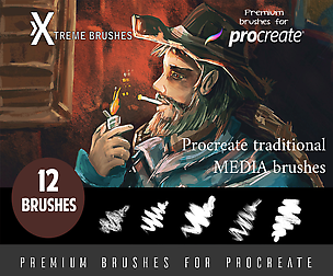 Procreate Traditional Media Brushes