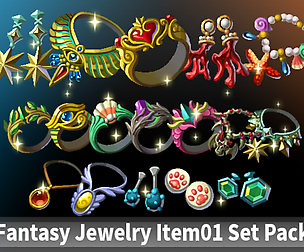 Fantasy Jewelry Item01 Set Pack