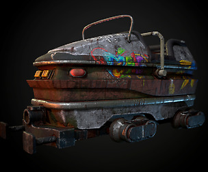 Abandoned Coaster cart