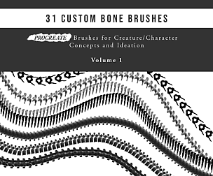 31 Custom Bone Brushes for Procreate