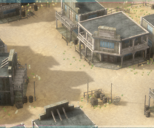 Low-poly Western Town