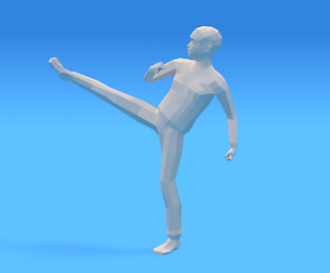 Low Poly Kid Fighting