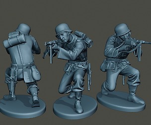 German soldier ww2 Shoot crouched G2