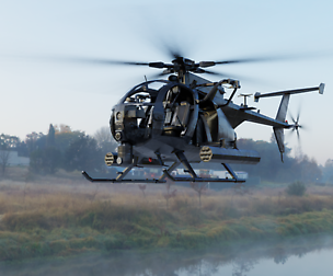 AH-6 Little Bird Rigged