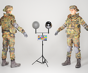 Soldier in Bundeswehr Uniform with props 21