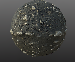 Mud with Stones Ground 002 PBR Material Texture