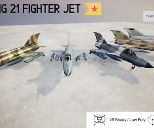 MiG 21 Pack of 5 Designs - Rigged & Animated