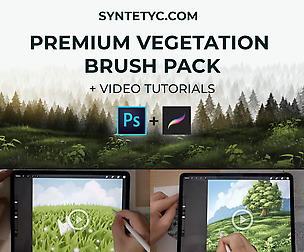 Vegetation Brush Pack for Photoshop & Procreate