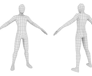 Low-Poly Male Base Mesh
