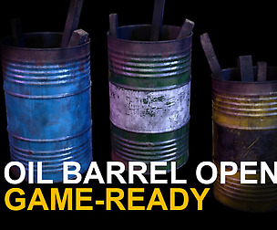 Oil barrel Open Game Ready