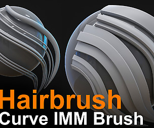 Hairbrush Curve IMM Brush