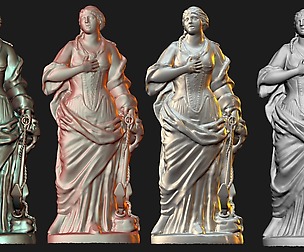 0140 Saint Catherine  Model  Ready For 3D Print