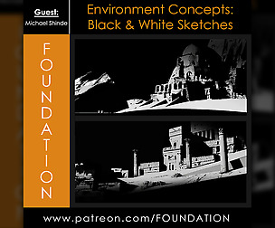 Foundation Patreon - B&W Environment Concepts