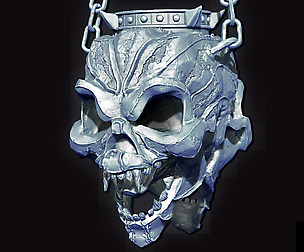 3D Skull Chandelier High Poly