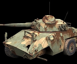 damaged EE-9 Cascavel